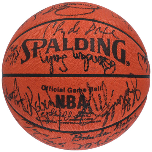 Michael Jordan 1989 All Star Game Team Signed Spalding Game Basketball PSA DNA