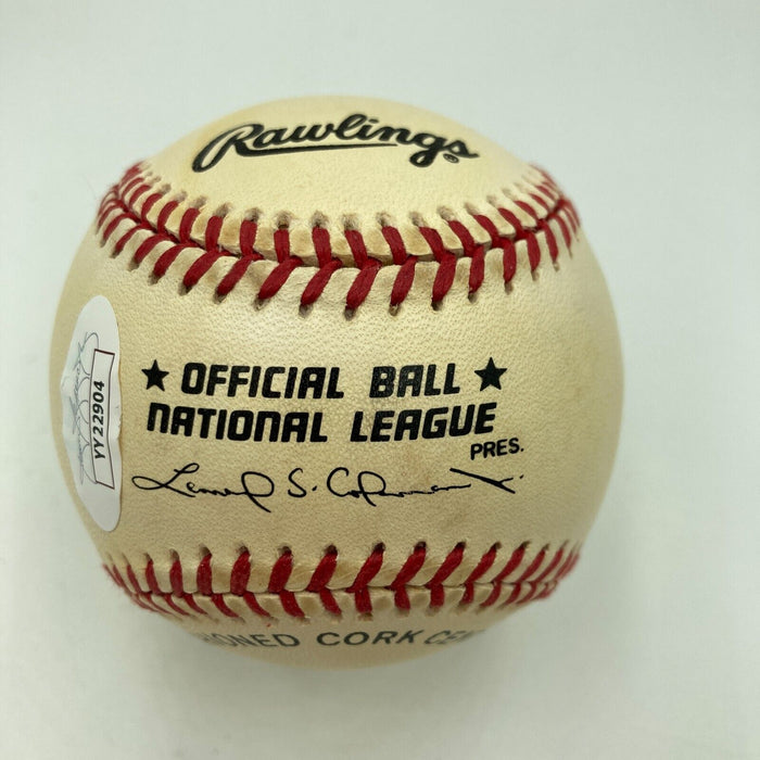 Hank Aaron Signed Official National League Baseball JSA COA