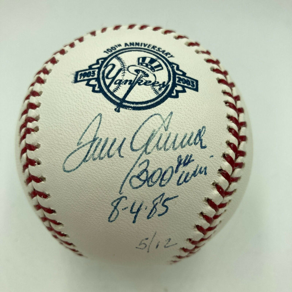 Tom Seaver 300th Win 8-4-1985 Signed Inscribed Baseball #5/12 PSA DNA COA