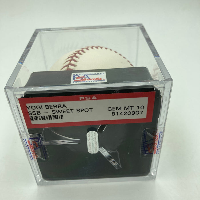 Yogi Berra Signed Major League Baseball PSA DNA Graded 10 GEM MINT