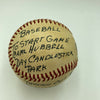 Lefty Gomez Signed First Pitch Thrown Game Used Baseball Carl Hubbell Day JSA