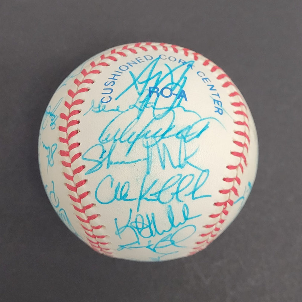 Beautiful 1991 Minnesota Twins World Series Champs Team Signed Baseball JSA COA
