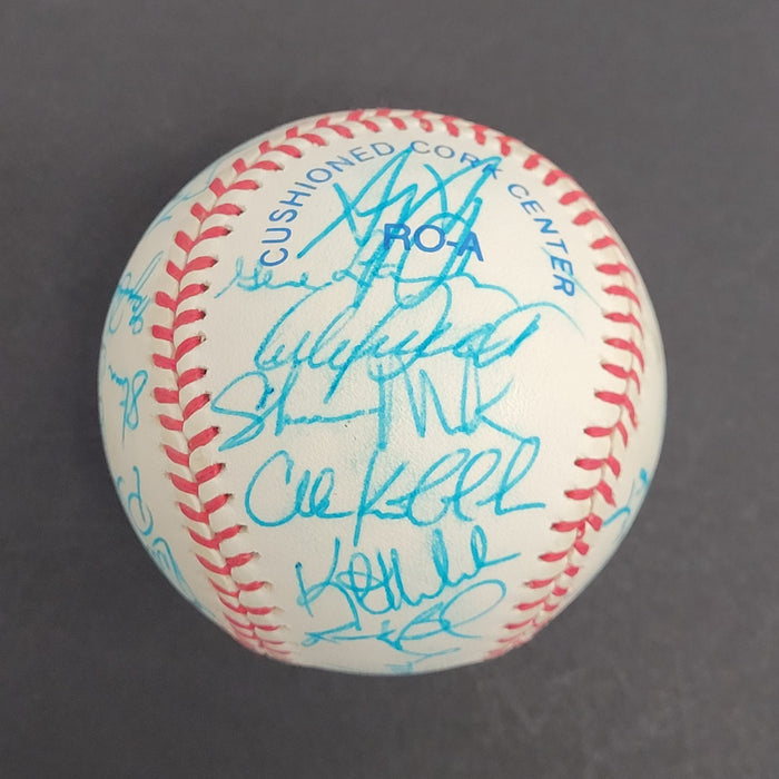 Beautiful 1991 Minnesota Twins World Series Champs Team Signed Baseball JSA COA