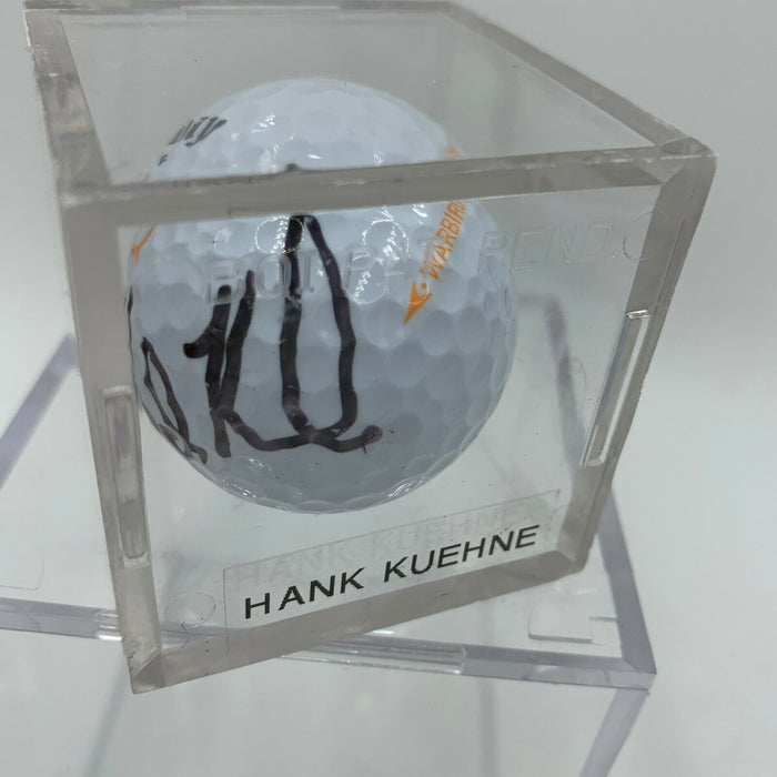 Hank Kuehne Signed Autographed Golf Ball PGA With JSA Sticker