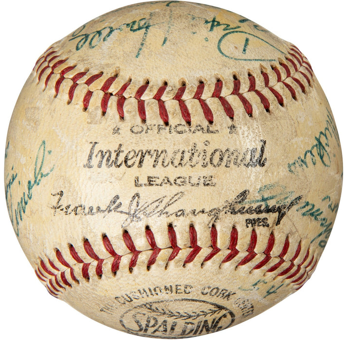 Roberto Clemente Pre Rookie 1954 Montreal Royals Minor League Signed Baseball