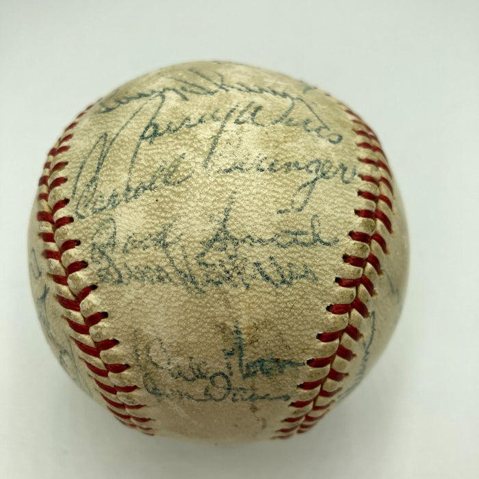 Sandy Koufax Don Drysdale 1962 Los Angeles Dodgers Team Signed Baseball JSA COA