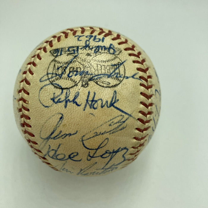 1962 New York Yankees W.S. Champs Team Signed Baseball Mickey Mantle JSA COA