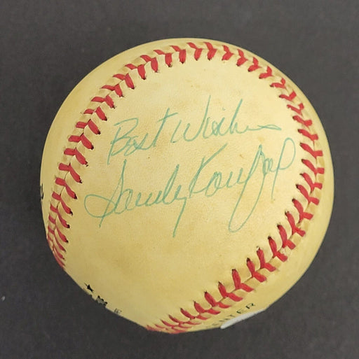Sandy Koufax & Don Drysdale Signed National League Baseball JSA Sticker