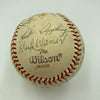 Rube Marquard George Kelly Stan Coveleski HOF Multi Signed Baseball JSA COA