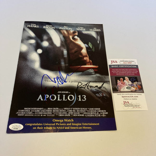 Ed Harris & Ron Howard Signed Autographed Apollo 13 Movie Poster JSA COA