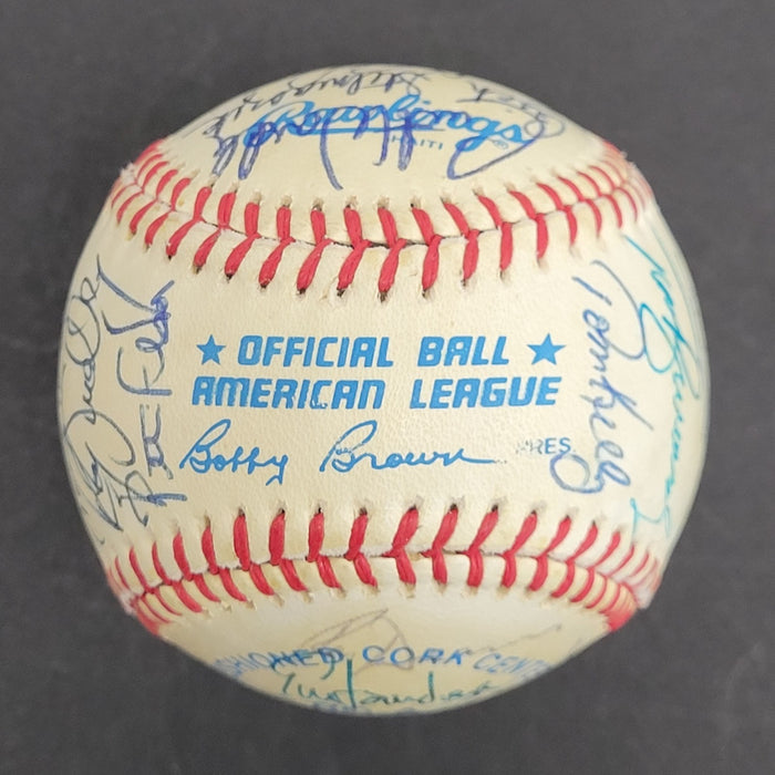 Kirby Puckett 1985 Minnesota Twins Team Signed Baseball JSA COA