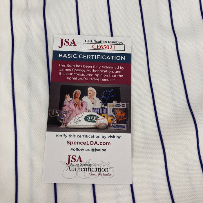 Larry Walker Signed Game Issued Colorado Rockies Russell Jersey JSA COA