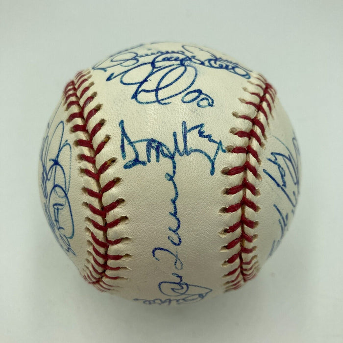 2003 New York Yankees Team Signed Baseball Derek Jeter Mariano Rivera JSA COA