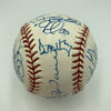 2003 New York Yankees Team Signed Baseball Derek Jeter Mariano Rivera JSA COA