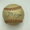 Joe Dimaggio Frank Baker Gabby Hartnett 1955 HOF Induction Signed Baseball BAS