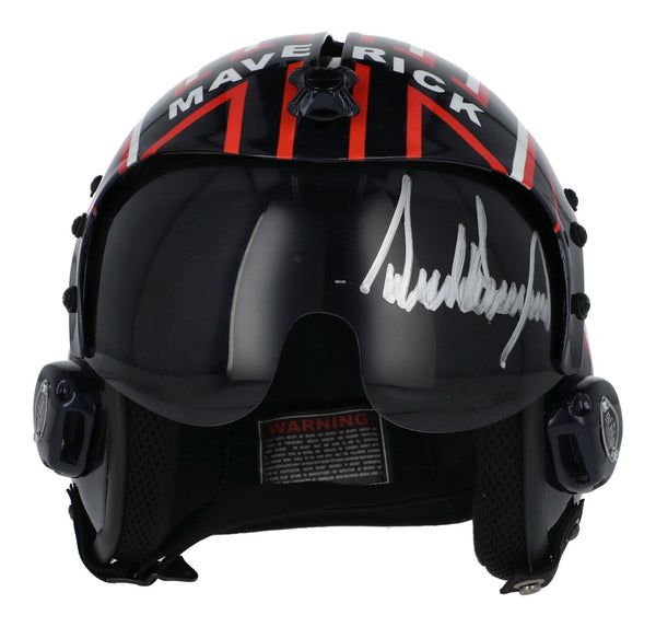 President Donald Trump Full Name Signed Top Gun Maverick Helmet Becket — Showpieces Sports