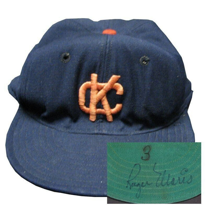 1959 Roger Maris Rookie Era Signed 1959 Kansas City A's Baseball Hat Cap PSA DNA