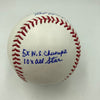 Red Schoendienst Full Name Signed Heavily Inscribed Stat Baseball JSA COA