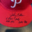 Johnny Callison 1757 Hits Signed Inscribed Philadelphia Phillies Hat JSA COA
