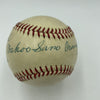 Beautiful Wahoo Sam Crawford Single Signed Baseball PSA DNA COA