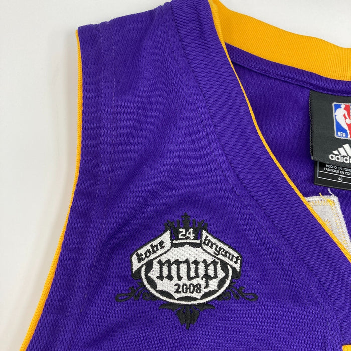 Kobe Bryant 2007-08 NBA MVP Signed Pro Cut Los Angeles Lakers Jersey UDA & BAS