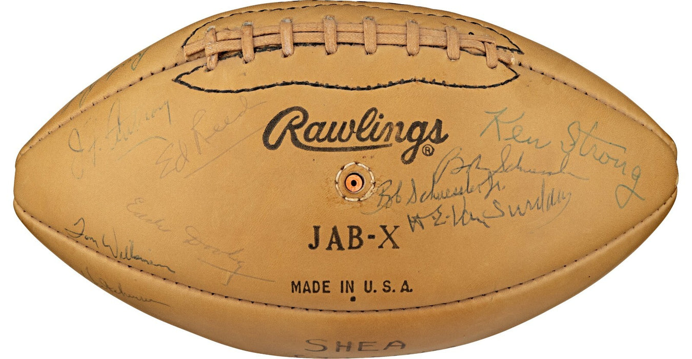 Fritz Pollard Signed 1966 Football First Black Football Player PSA DNA & Beckett