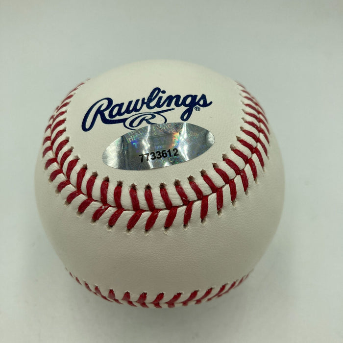 Jeff Bagwell HOF 2017 & Craig Biggio HOF 2015 Signed Baseball Tristar COA