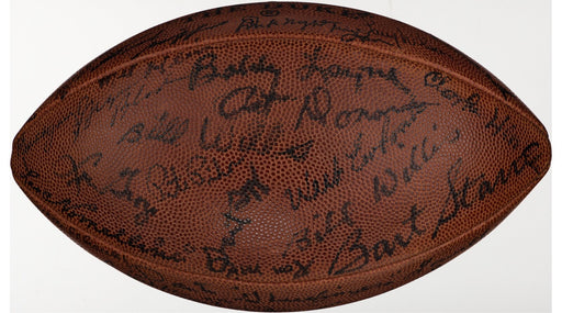 Ken Strong George Halas 1970's NFL Hall Of Fame Multi Signed Football Beckett