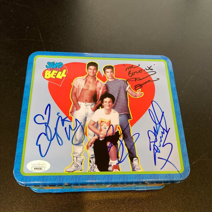 Save By The Bell Cast Signed Lunchbox Dustin Diamond Berkley Haskins Lopez JSA