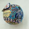 Mickey Mantle & Joe Dimaggio Signed Charles Fazzino Pop Art Baseball PSA RARE