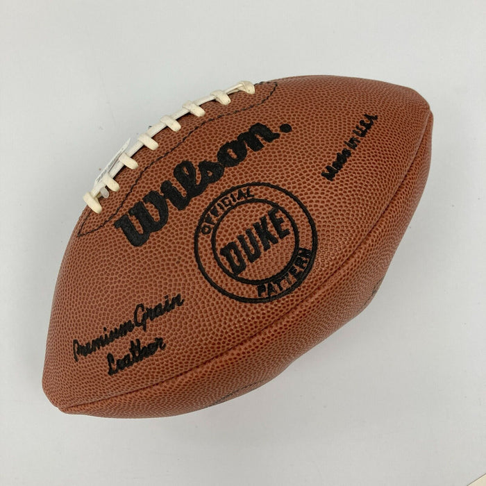 Johnny Unitas Signed Wilson Official NFL Football JSA COA