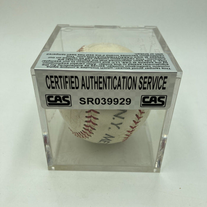 1969 New York Mets World Series Champs Team Signed Baseball Tom Seaver CAS