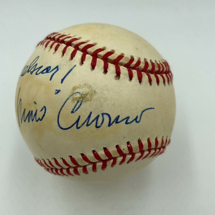 New York Governor Mario Cuomo Signed Autographed Baseball With JSA COA