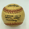 Al Barlick Signed Vintage Official National League Feeney Baseball