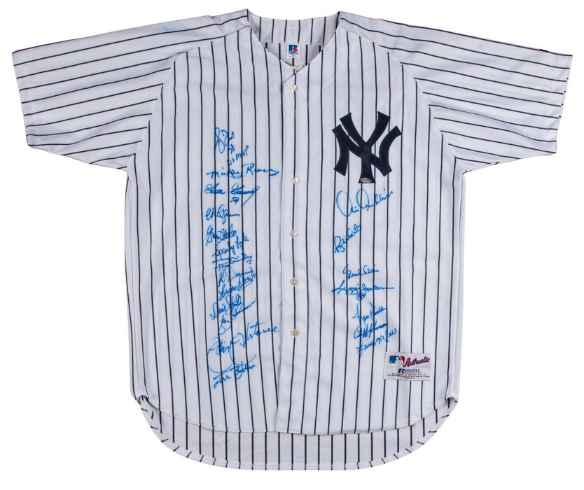 1978 New York Yankees World Series Champs Team Signed Jersey With Steiner COA