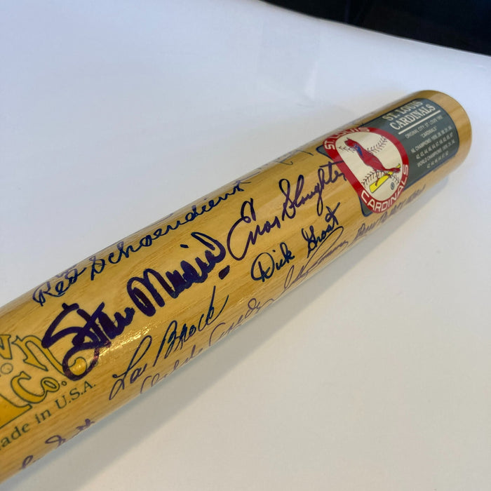 Stan Musial St. Louis Cardinals HOF Multi Signed Cooperstown Baseball Bat JSA