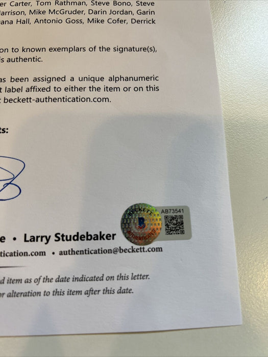 1992 San Francisco 49ers Team Signed Full Size Game Model Helmet Beckett COA