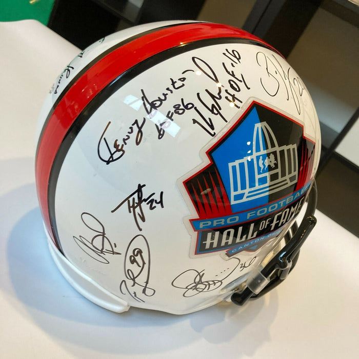 Beautiful Jerome Bettis HOF Multi Signed Full Size Football Helmet 26 Sigs JSA