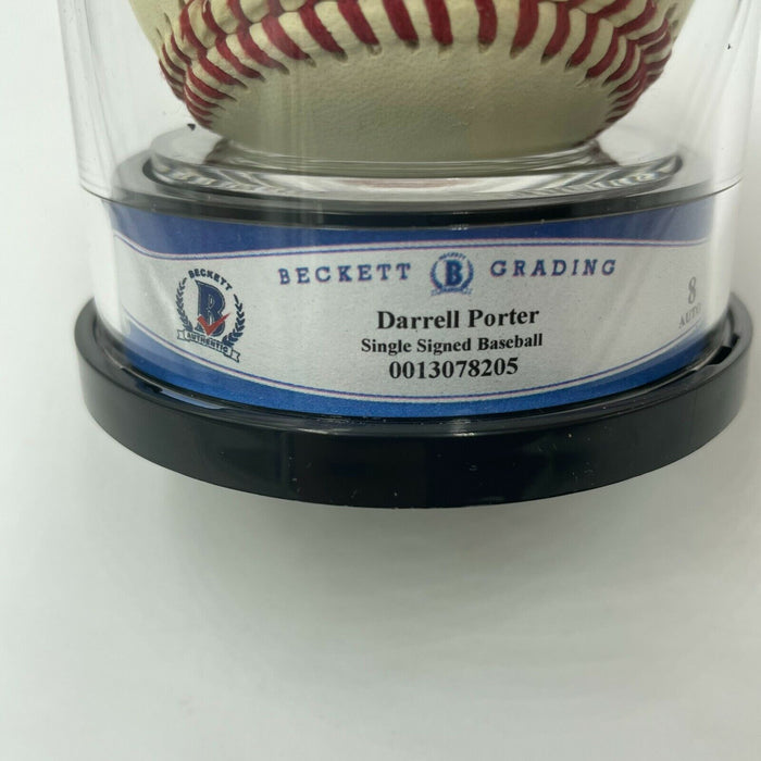 Darrell Porter Signed Autographed Baseball Beckett BGS Certified