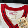 1975 Boston Red Sox AL Champs Team Signed Game Model Jersey Carl Yastrzemski JSA