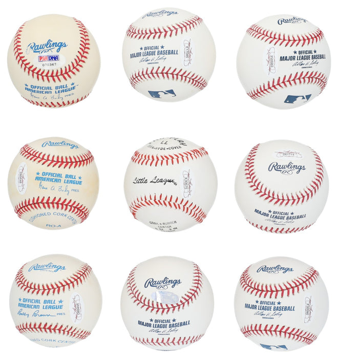 1958 New York Yankees WS Champs Team Signed Baseball Collection 33 Balls PSA JSA