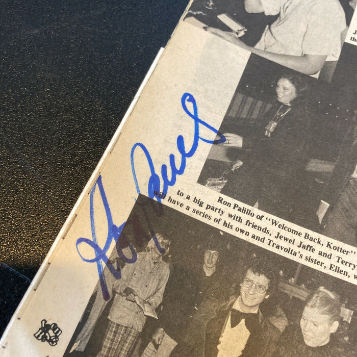 Ron Palillo Signed Autographed 1970's Teen Bag Magazine