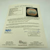 Willie Mays Leo Durocher 1987 Old Timer's Day HOF Multi Signed Baseball JSA COA