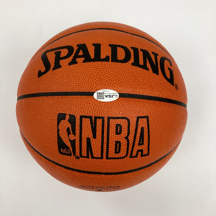 George Mikan & Bill Walton Signed Spalding Official NBA Basketball JSA COA