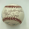 Willie Mays 1954 New York Giants World Series Champs Team Signed Baseball JSA