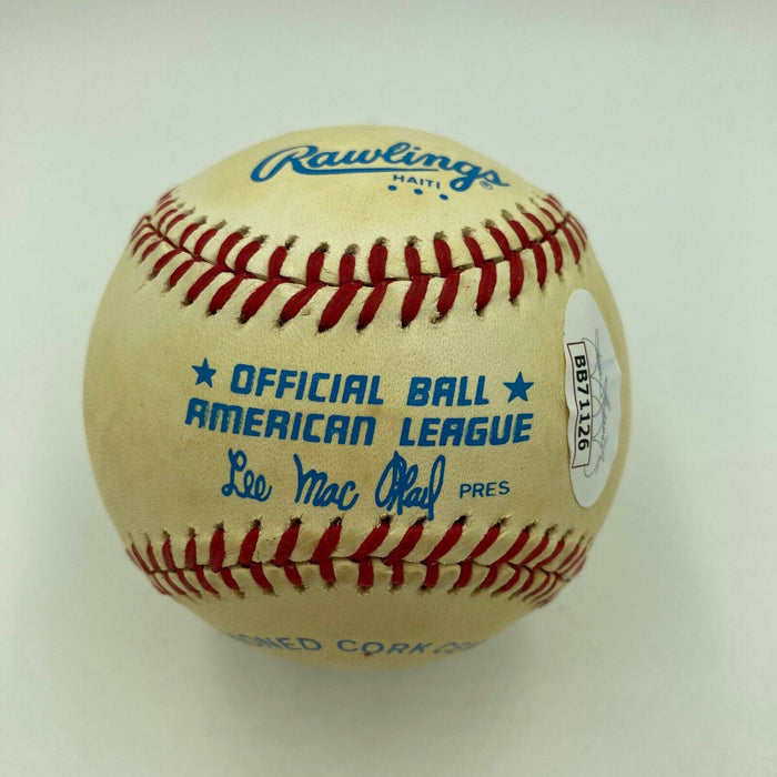 George Kelly Single Signed Autographed Vintage American League Baseball JSA COA