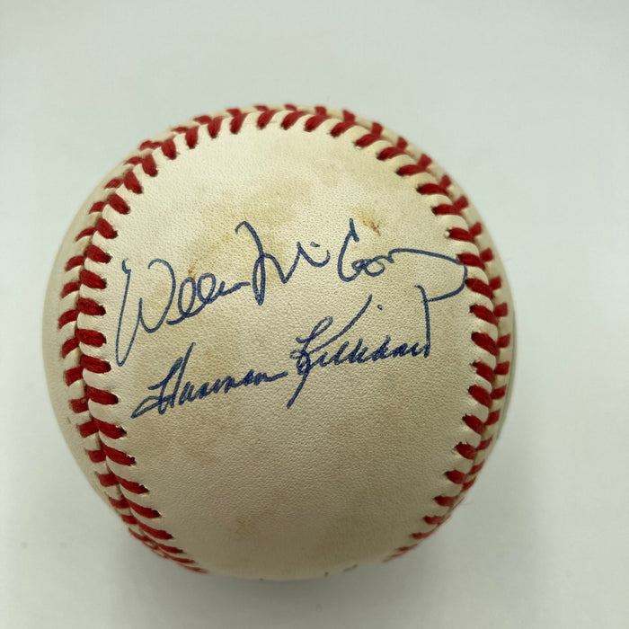 500 Home Run Club Multi Signed Baseball Ted Williams Willie Mays JSA COA