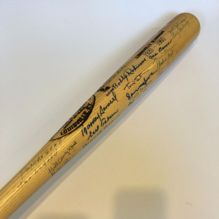 1920-1960 Negro League Legends Multi Signed Baseball Bat Josh Gibson Jr. JSA COA