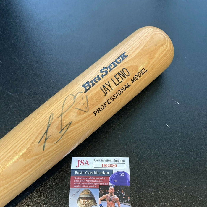 Jay Leno Signed Autographed Rawlings Personal Model Baseball Bat With JSA COA
