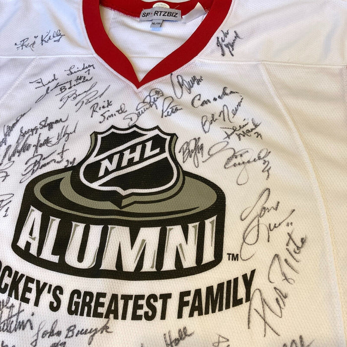 NHL Alumni Hall Of Fame Multi Signed Hockey Jersey 56 Signatures JSA COA